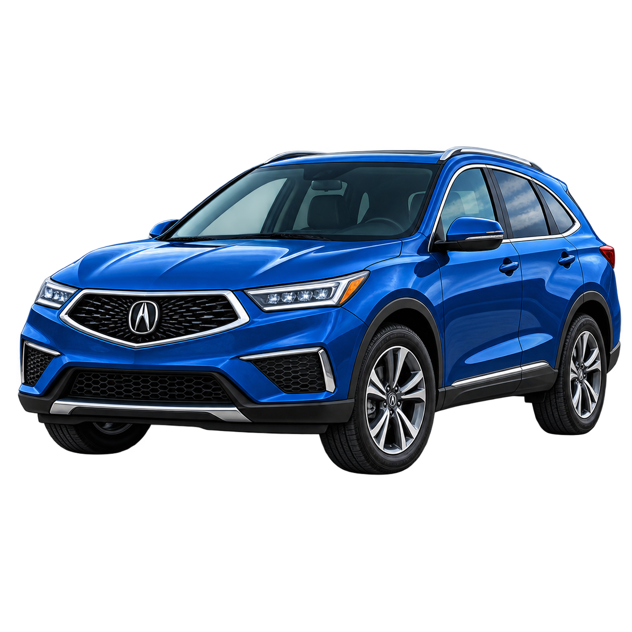 Blue automobile