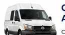 White commercial auto van